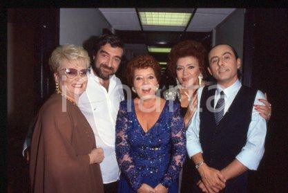 Flo SANDON'S - TV SHOW Italian singer Portrait 1990 ca * 35 mm vintage slide 6