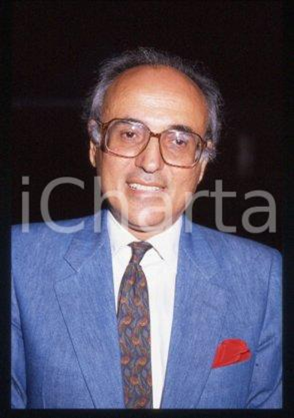 Lucio VILLARI - ITALY Portrait of a historian 1990 ca * 35 mm vintage slide 2