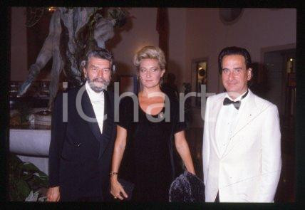 Alain ROBBE-GRILLET Paolo PORTOGHESI & wife ITALY 1983 ca *35mm vintage slide 34