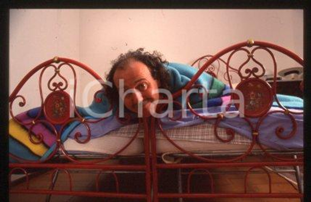 Enio DROVANDI - CINEMA Italian comic actor 1995 ca * 35 mm vintage slide 5