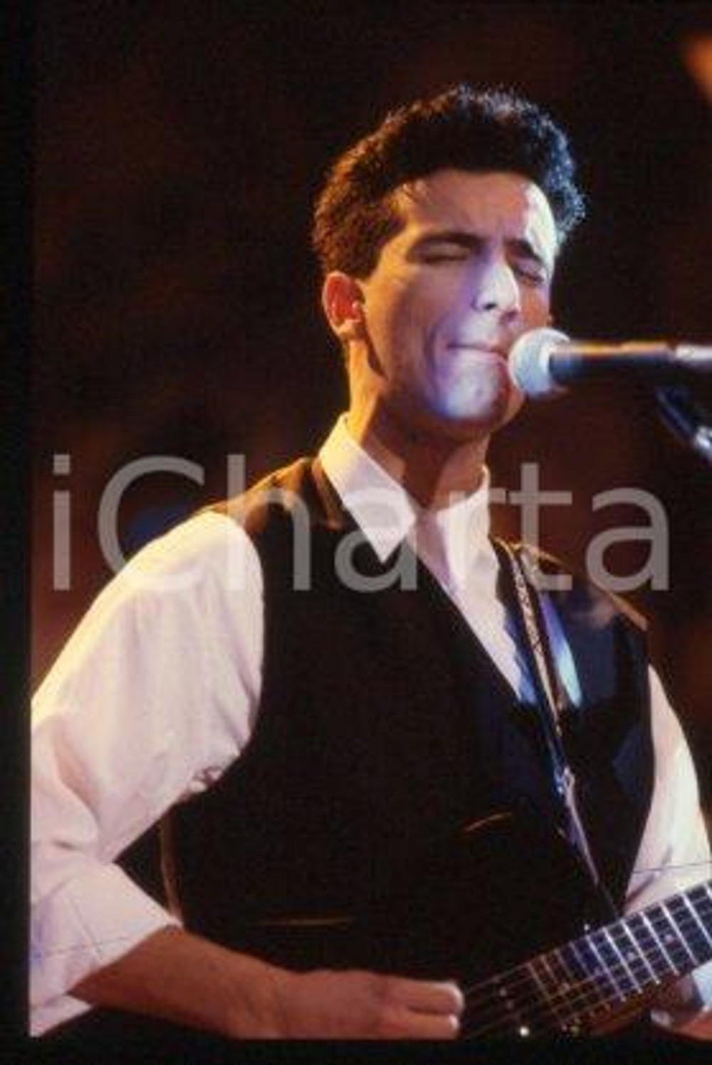 BUNGARO - ITALY Portrait of singer-songwriter 1990 ca * 35 mm vintage slide 11