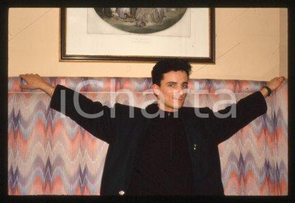 BUNGARO - ITALY Portrait of singer-songwriter 1990 ca * 35 mm vintage slide 22