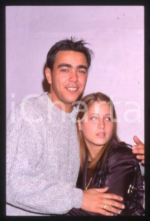 Álvaro RECOBA & Lorena INTER MILAN footballer 1999 ca * 35 mm vintage slide 1