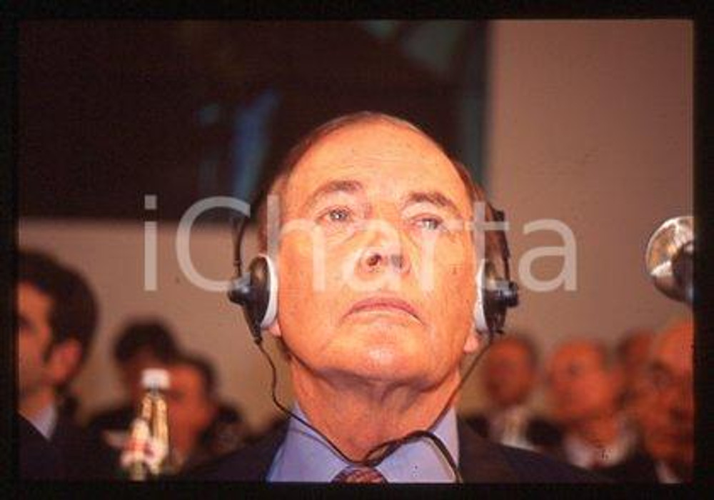 35mm vintage slide* 1997 ca ITALY Christiaan BARNARD cardiac surgeon (68)