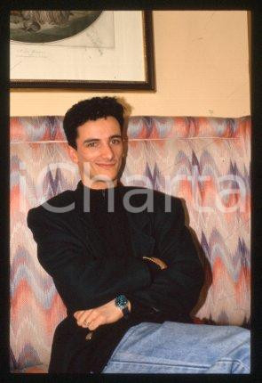 BUNGARO - ITALY Portrait of singer-songwriter 1990 ca * 35 mm vintage slide 18