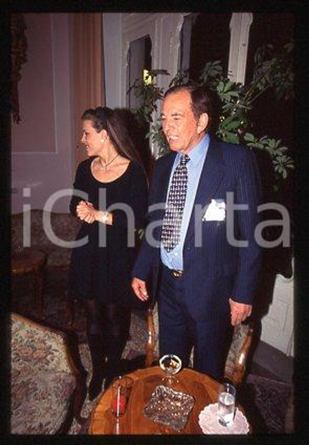 35mm vintage slide* 1997 ITALY Christiaan BARNARD cardiac surgeon and wife (17)