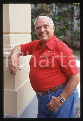 35mm vintage slide* 1999 ca ITALY Ernest BORGNINE American actor (92)