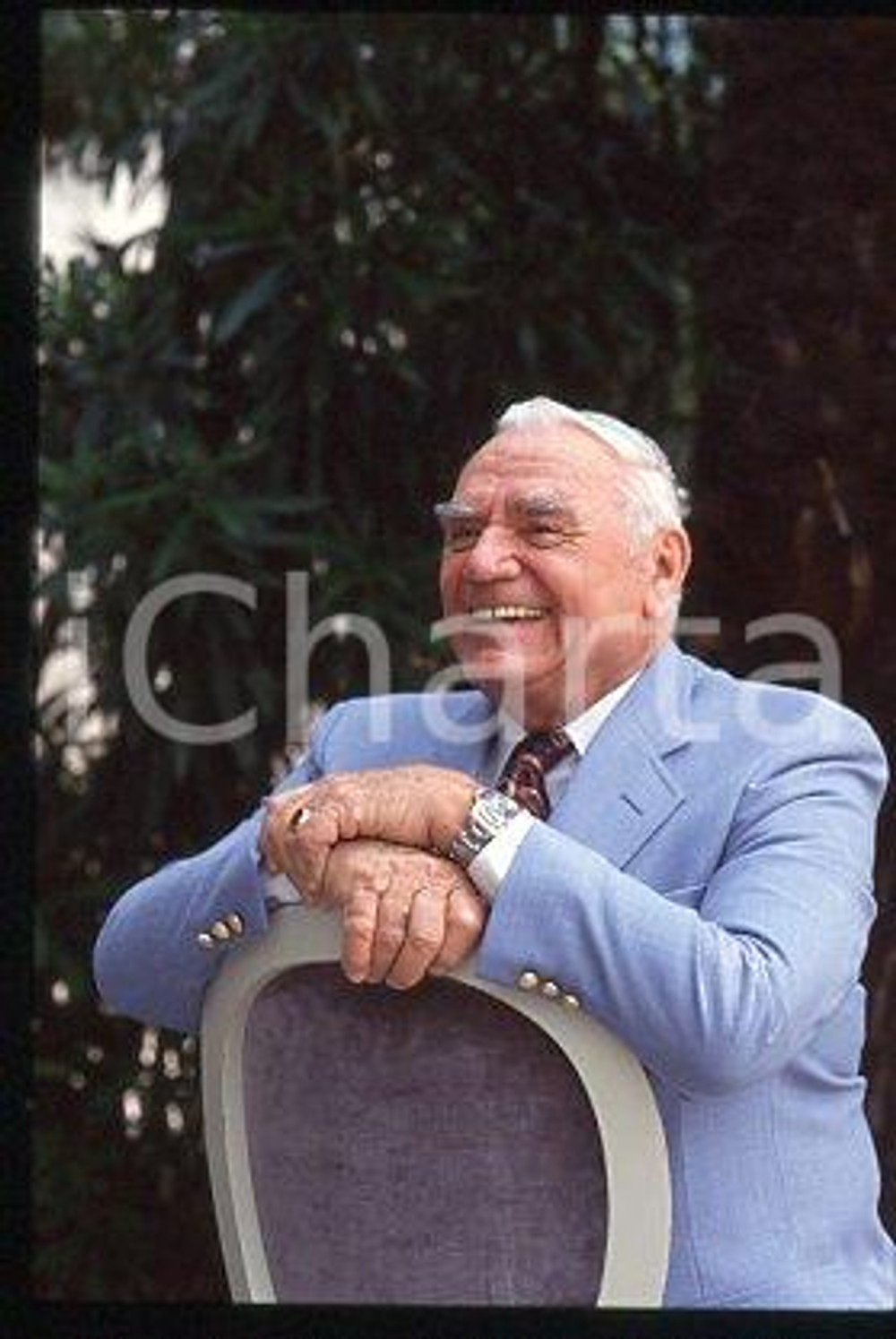 35mm vintage slide* 1999 ca ITALY Ernest BORGNINE American actor (53)