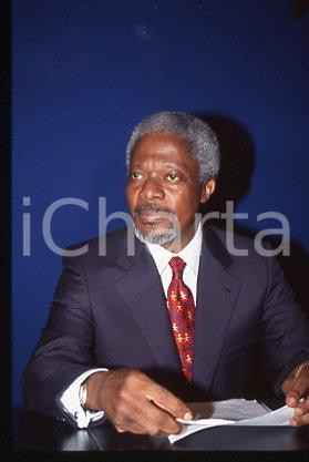 35mm vintage slide* 2000 ca UNITED NATIONS Kofi ANNAN Secretary of UN (15)