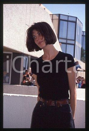 35mm vintage slide* 1991 CANNES Festival Anne ROUSSEL French actress (1)