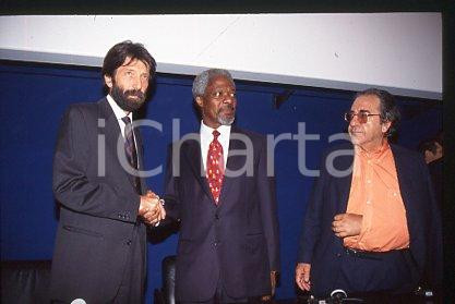 35mm vintage slide* 2000 ca UNITED NATIONS Kofi ANNAN Massimo CACCIARI (37)
