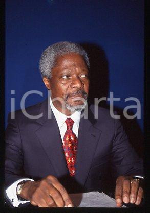 35mm vintage slide* 2000 ca UNITED NATIONS Kofi ANNAN Secretary of UN (4)