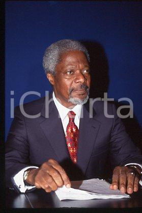 35mm vintage slide* 2000 ca UNITED NATIONS Kofi ANNAN Secretary of UN (17)
