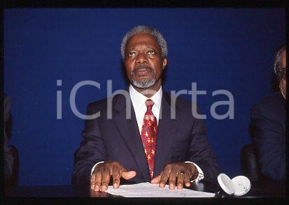 35mm vintage slide* 2000 ca UNITED NATIONS Kofi ANNAN Secretary of UN (14)