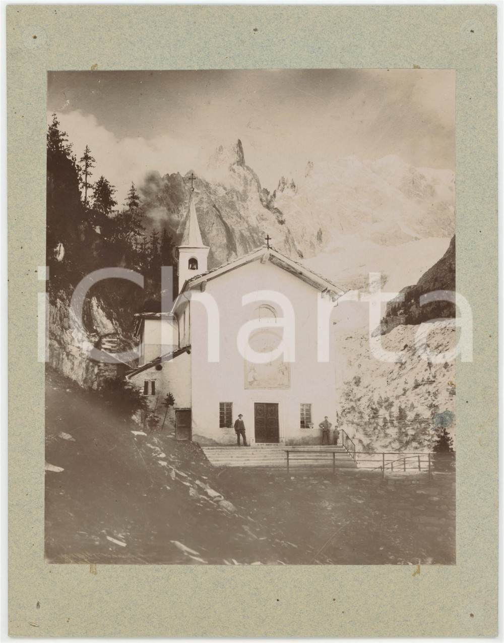 1910 ca COURMAYEUR Santuario di Notre-Dame de la Guérison ^Foto ANIMATA