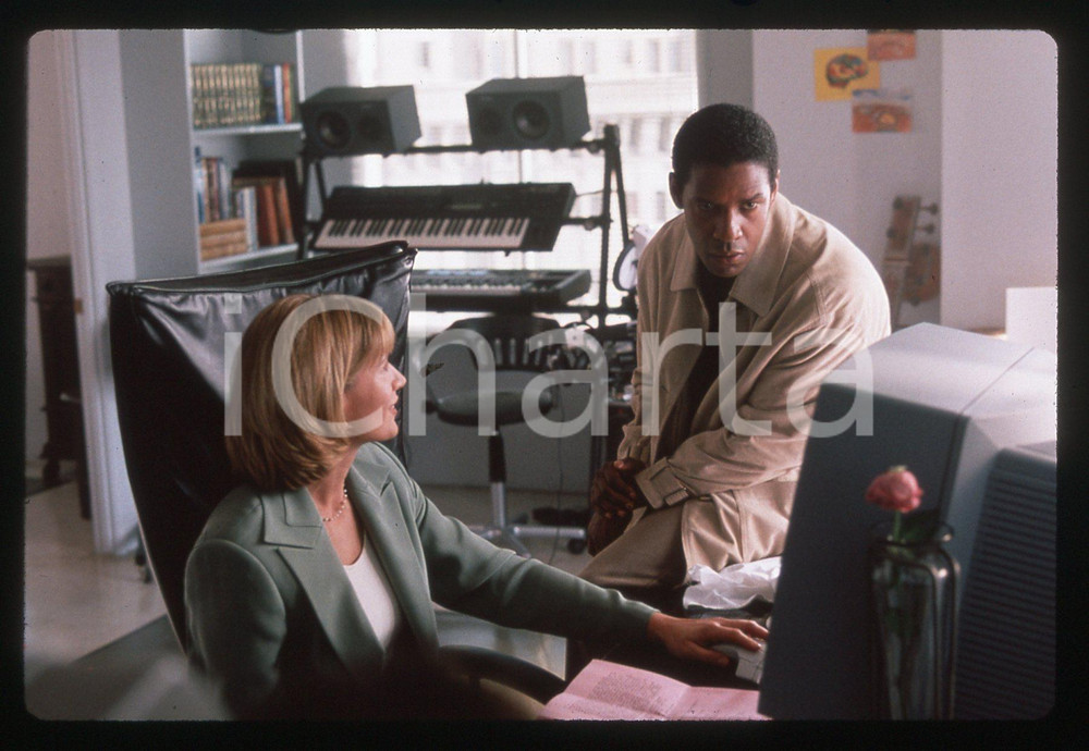 35mm vintage slide*1995 VIRTUOSITY - Denzel WASHINGTON Kelly LYNCH nel film