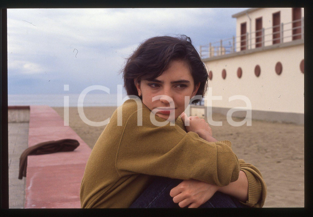 35mm vintage slide* 1995ca VENEZIA LIDO Inês de MEDEIROS Ritratto dell'attrice 7