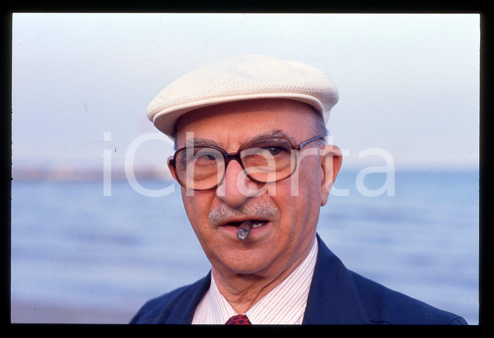 35mm vintage slide*1990 VENEZIA LIDO - Alberto LATTUADA Ritratto del regista 6
