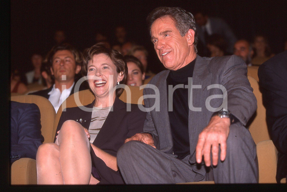 35mm vintage slide*1998 VENEZIA Warren BEATTY Annette BENING Mostra del Cinema
