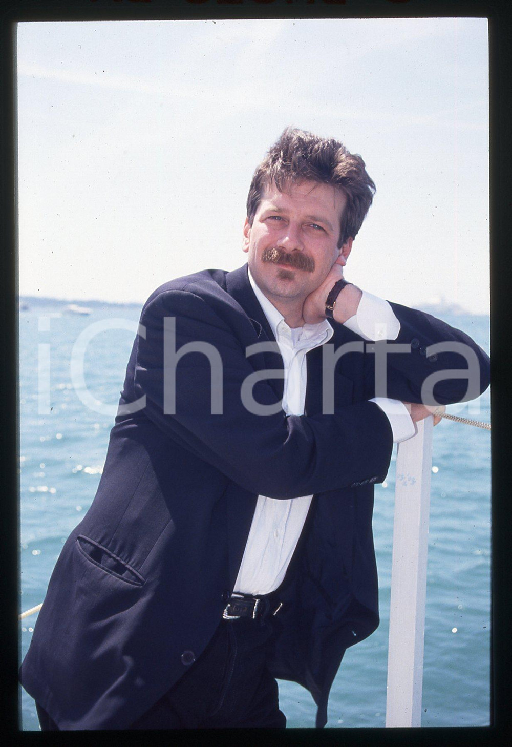 35mm vintage slide*1994 CANNES Alessandro D'ALATRI Ritratto del regista 