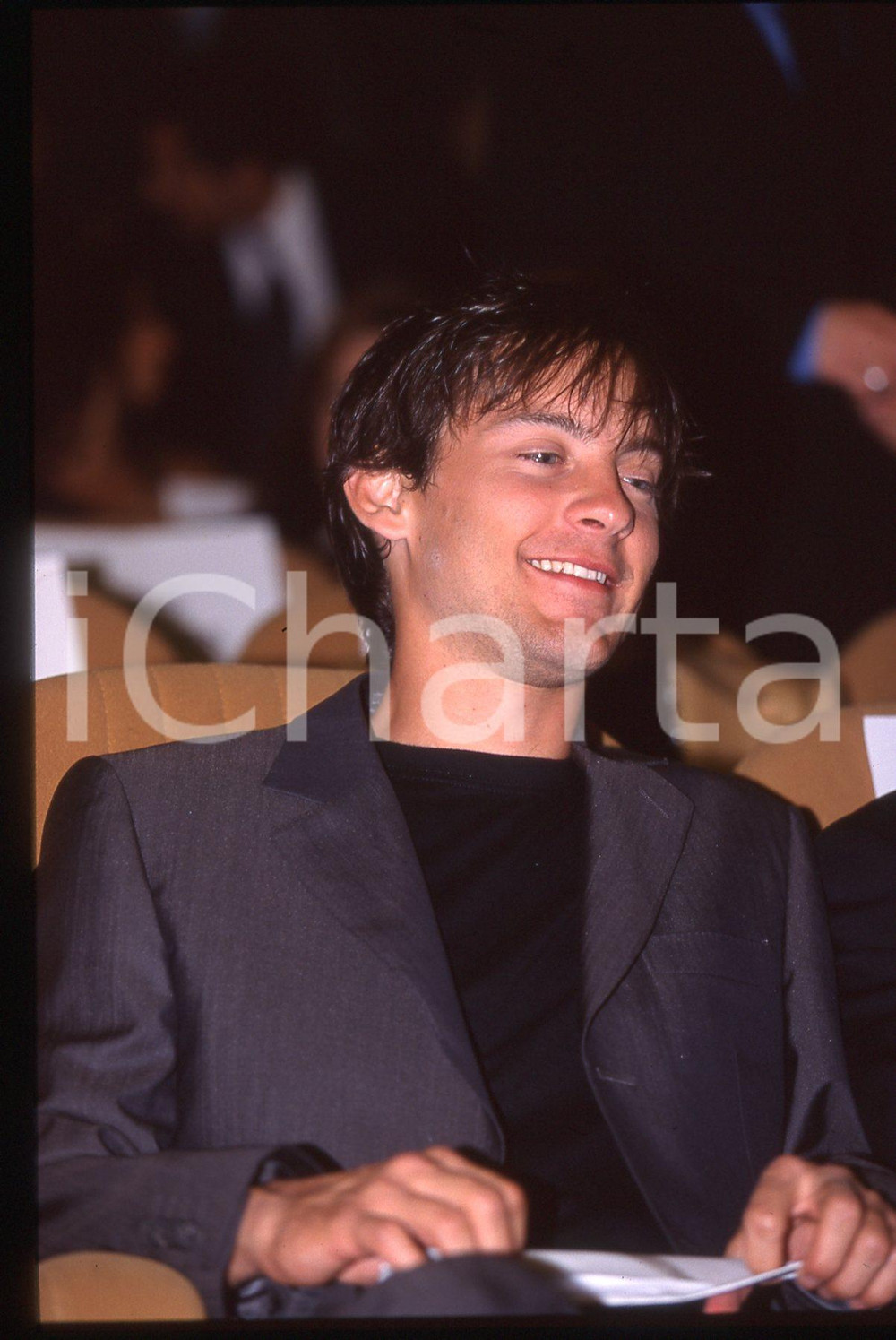 35mm vintage slide*1999 VENEZIA Tobey MAGUIRE alla Mostra del Cinema (2)