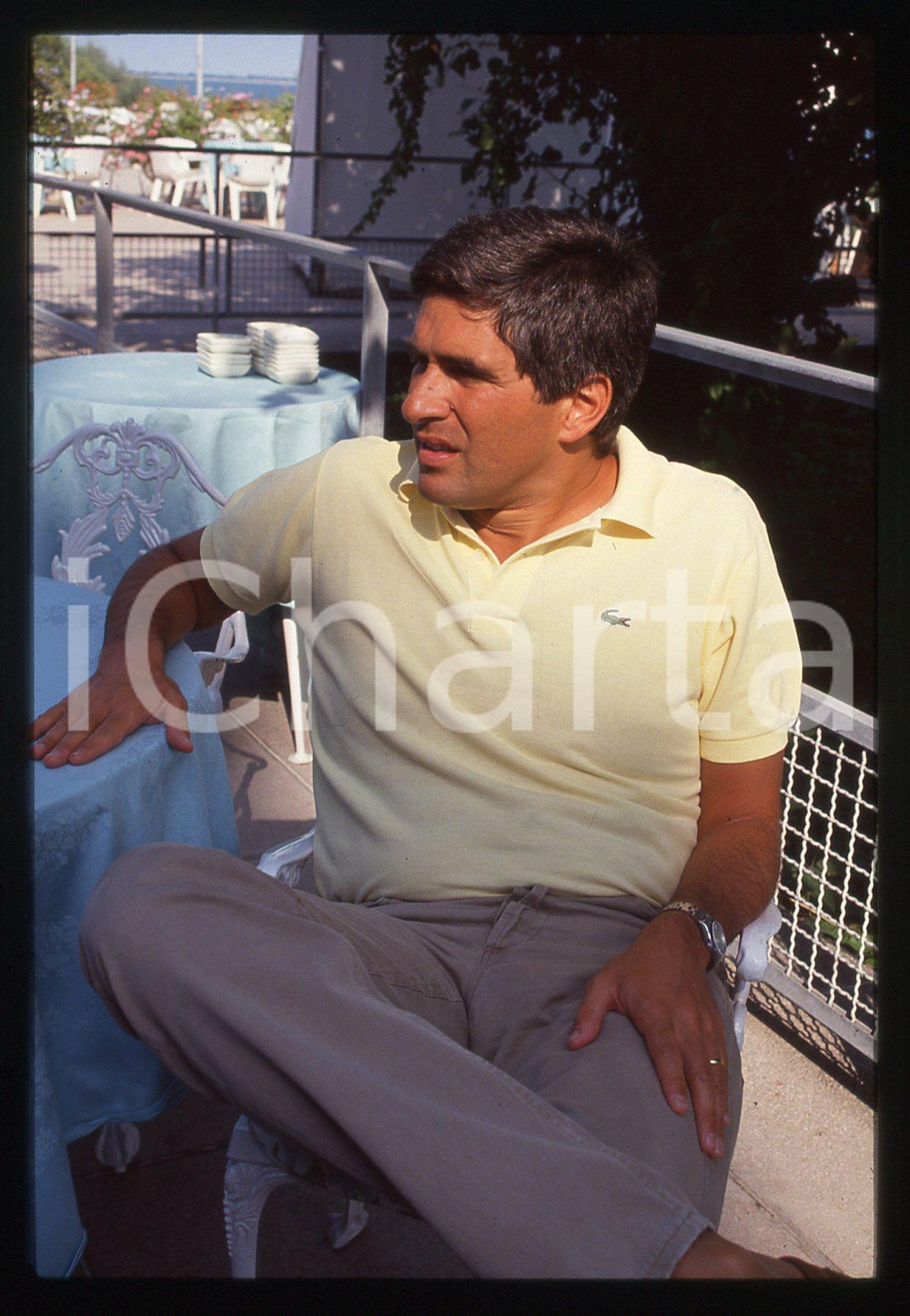 35mm vintage slide*1995ca COSTUME Pier Ferdinando CASINI Ritratto del politico 1
