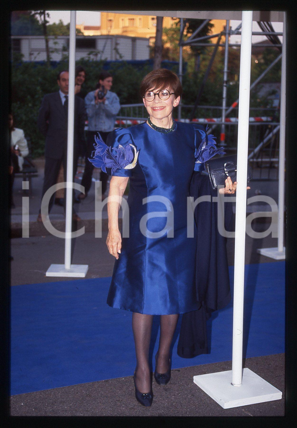 35mm vintage slide* 1996 MILANO Franca VALERI alla NOTTE DEI TELEGATTI 1