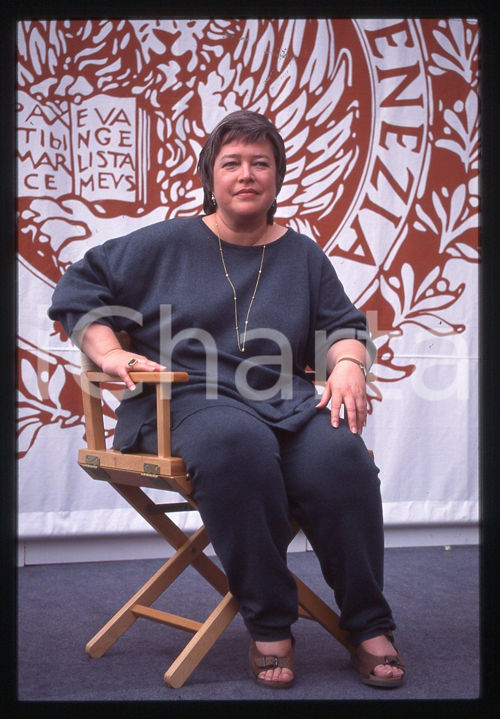 35mm vintage slide*1993 VENEZIA Kathy BATES alla Mostra del Cinema - Ritratto 4