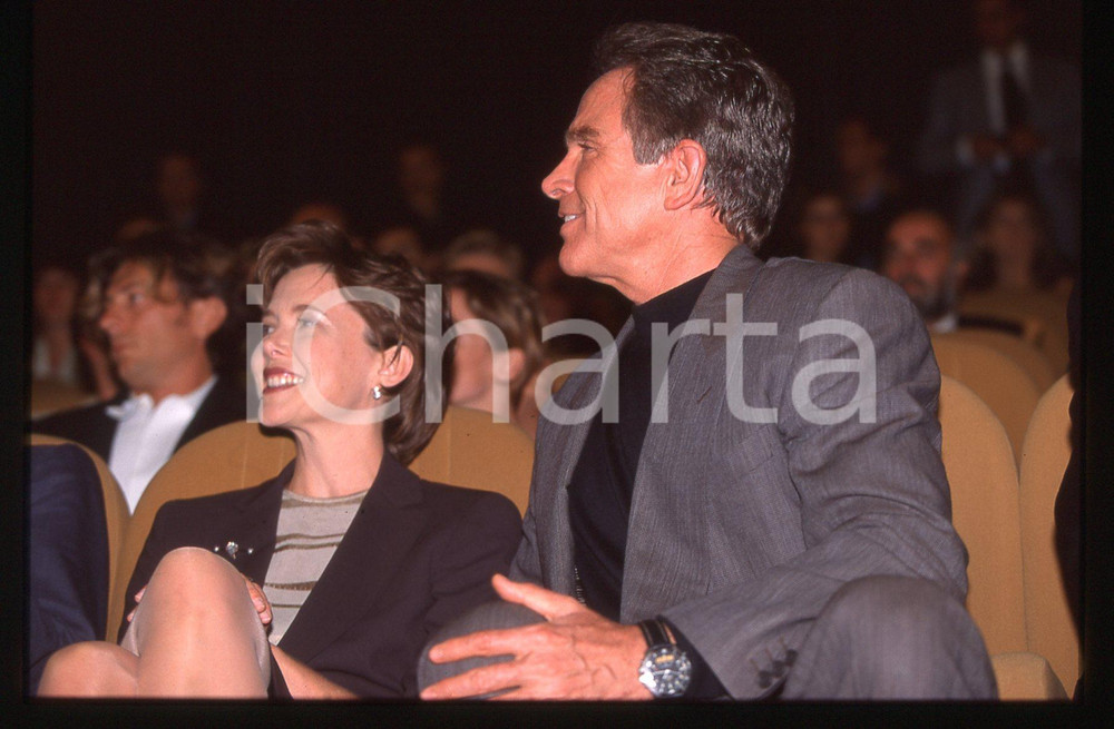 35mm vintage slide*1998 VENEZIA Annette BENING Warren BEATTY Mostra del Cinema 3