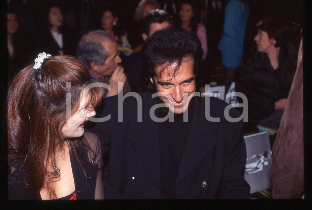 35mm vintage slide*1995 MODA David COPPERFIELD Pamela PRATI Sfilata VERSACE (1)