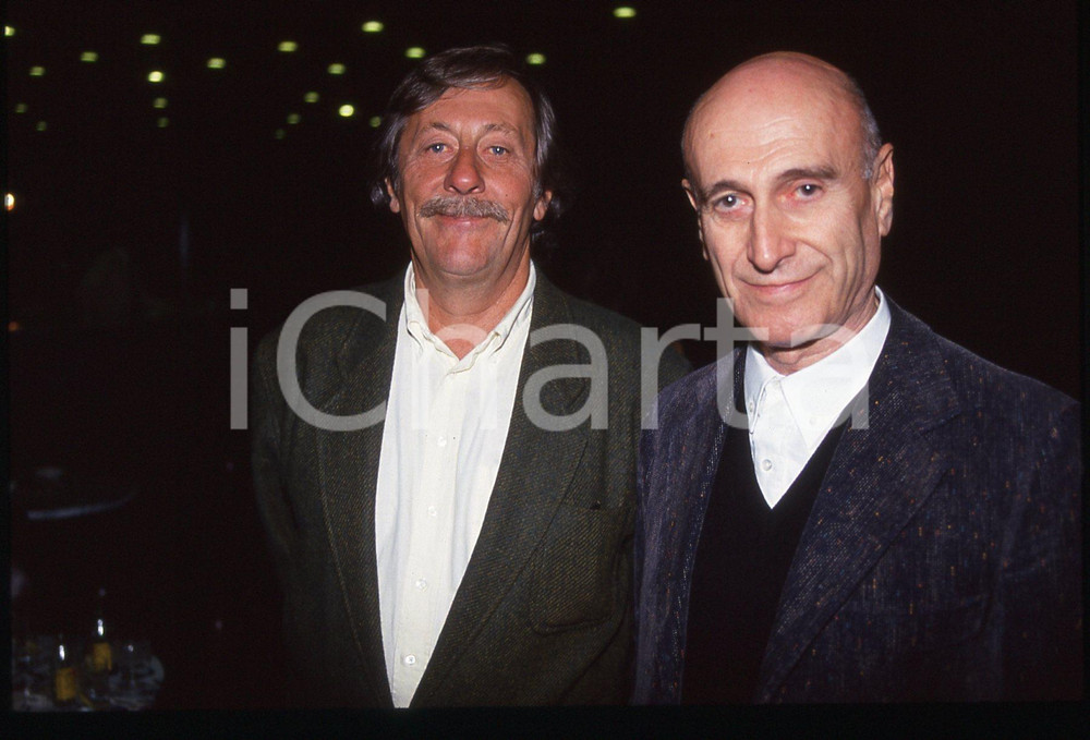 35mm vintage slide*1993 VENEZIA Mostra del Cinema - Jean ROCHEFORT Fabio CARPI 1