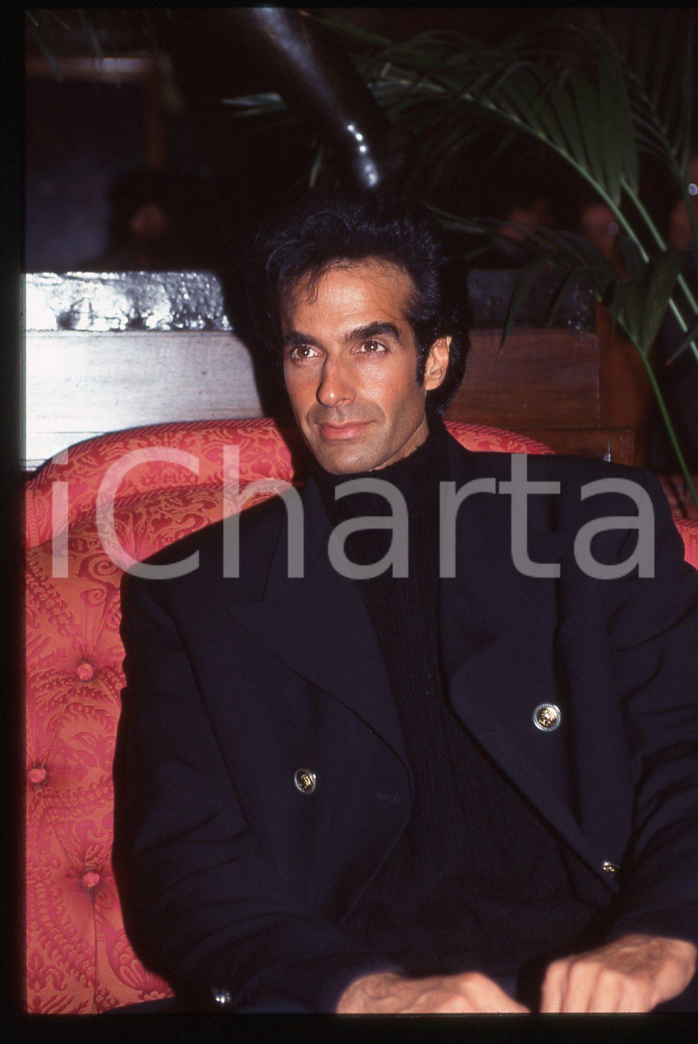 35mm vintage slide* 1995ca COSTUME David COPPERFIELD Ritratto illusionista 25