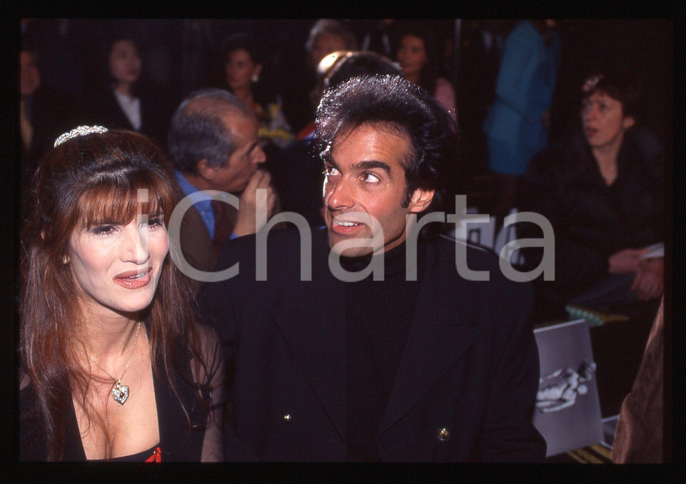 35mm vintage slide*1995 MODA David COPPERFIELD Pamela PRATI Sfilata VERSACE (2)