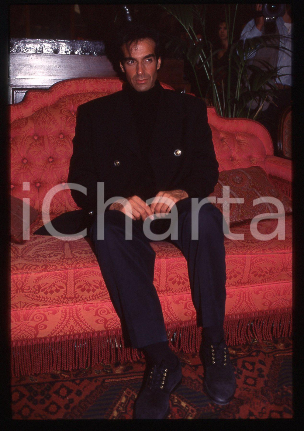 35mm vintage slide* 1995ca COSTUME David COPPERFIELD Ritratto illusionista 19