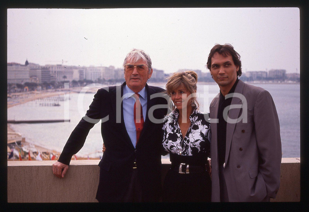 35mm vintage slide* 1989 FESTIVAL CANNES - Jane FONDA Gregory PECK Jimmy SMITS 5