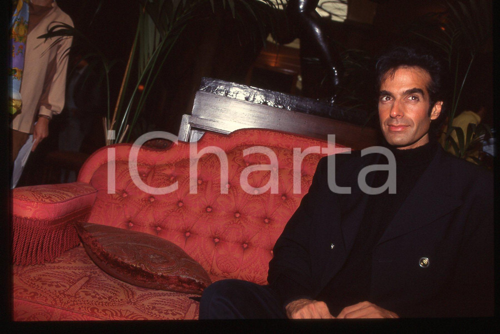 35mm vintage slide* 1995ca COSTUME David COPPERFIELD Ritratto illusionista 20