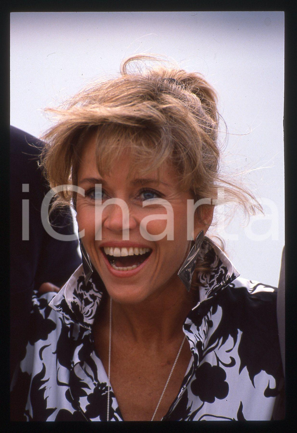 35mm vintage slide* 1989 FESTIVAL CANNES - Jane FONDA - Ritratto dell'attrice 21