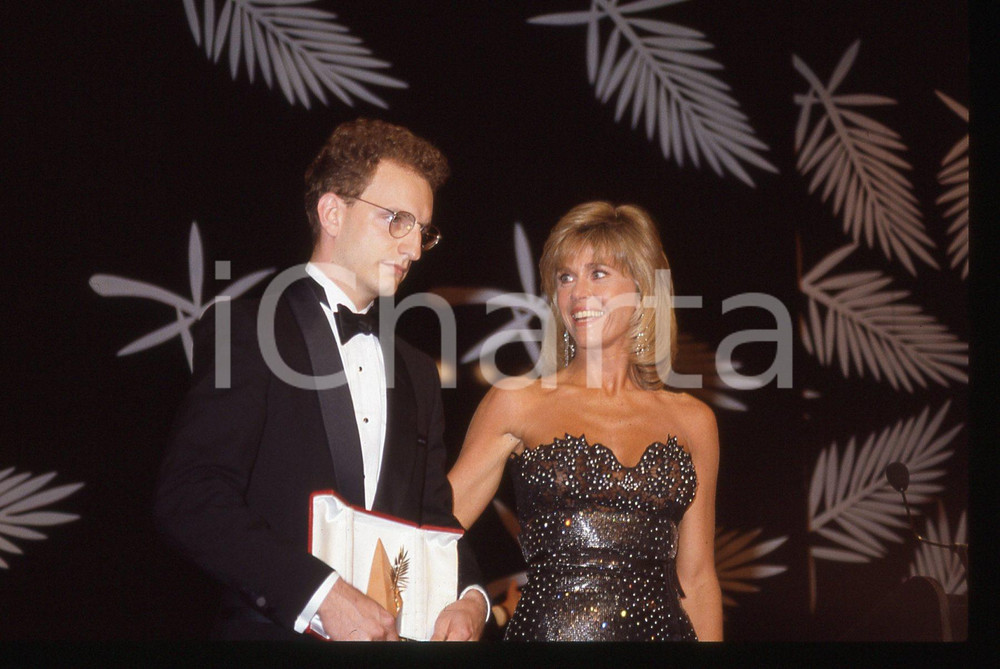 35mm vintage slide*1989 FESTIVAL DI CANNES - Giuseppe TORNATORE Bertrand BLIER 4