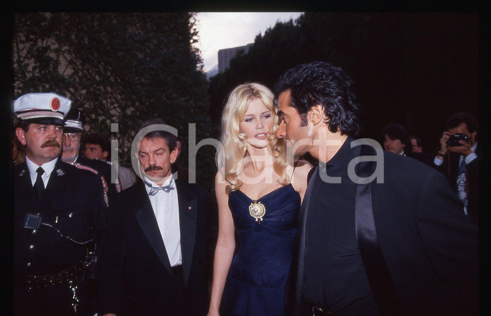 35mm vintage slide*1994 MONTE CARLO - WMA David COPPERFIELD Claudia SCHIFFER 3