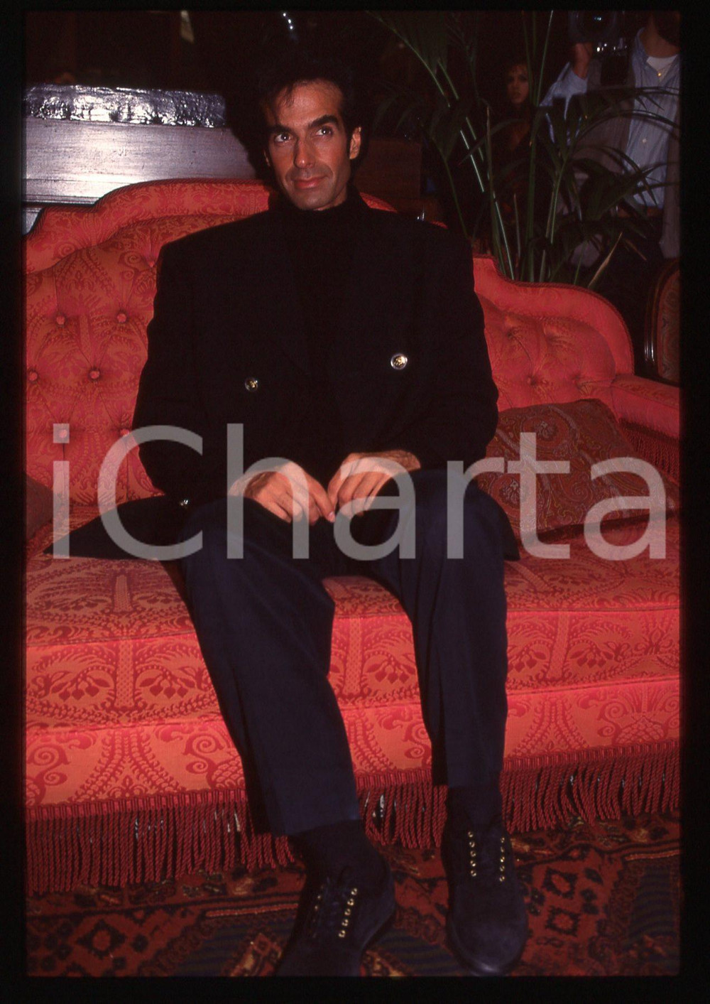 35mm vintage slide* 1995ca COSTUME David COPPERFIELD Ritratto illusionista 30