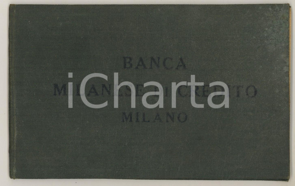 Oggetto da collezione cartaceo 1945 BANCA MILANESE DI CREDITO  Libretto conto corrente Luigi MAZZA 1
