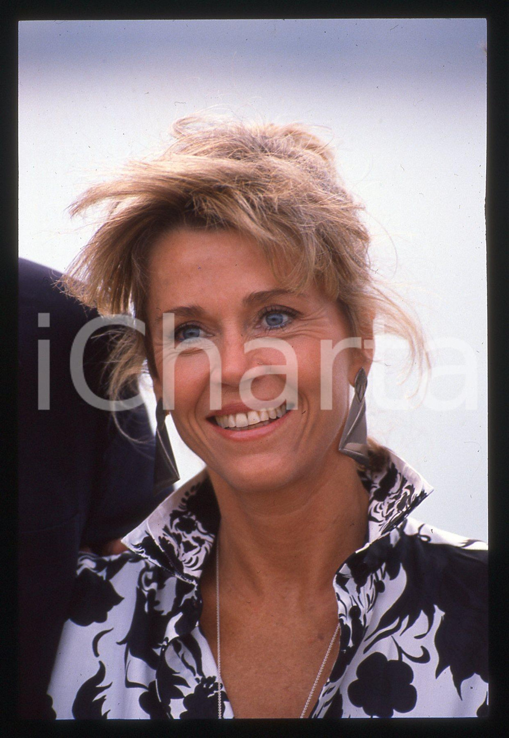 35mm vintage slide* 1989 FESTIVAL CANNES - Jane FONDA - Ritratto dell'attrice 2