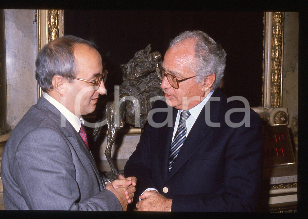 35mm vintage slide* 1988 ca Enrico DE MITA Antonio MACCANICO (1)