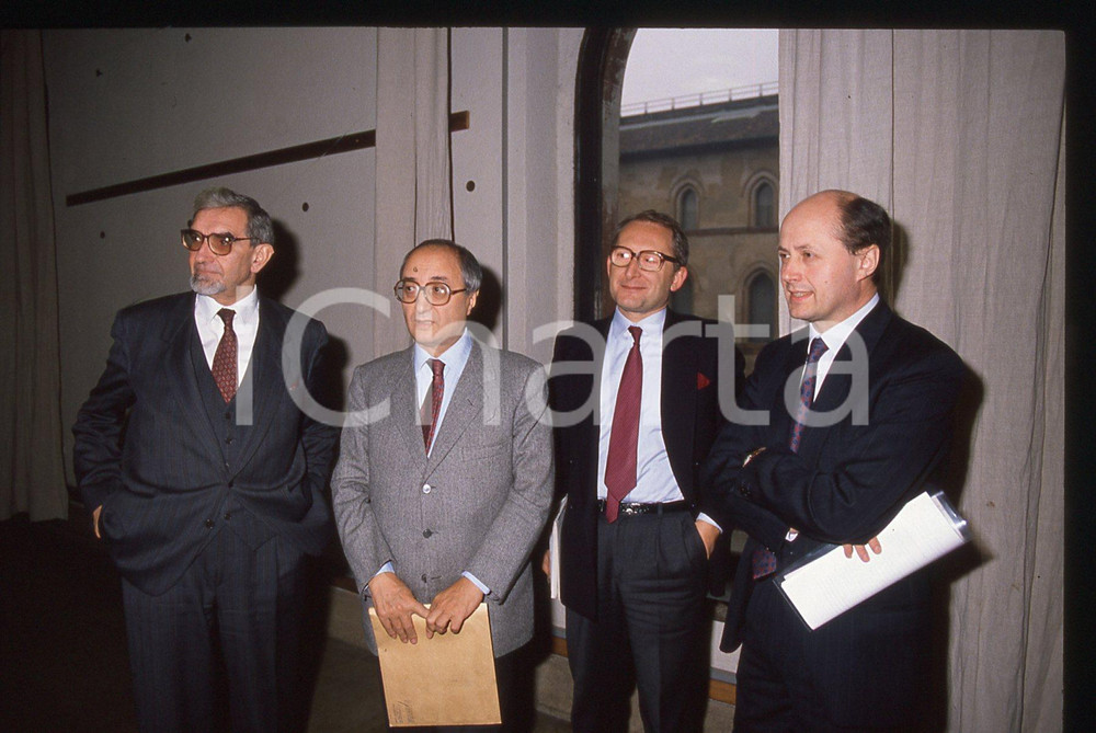 35mm vintage slide* 1988 ca MILANO Enrico DE MITA Giuseppe GUZZETTI (9)