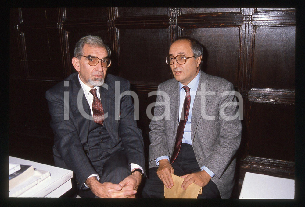 35mm vintage slide* 1988 ca MILANO Enrico DE MITA Giuseppe GUZZETTI (3)