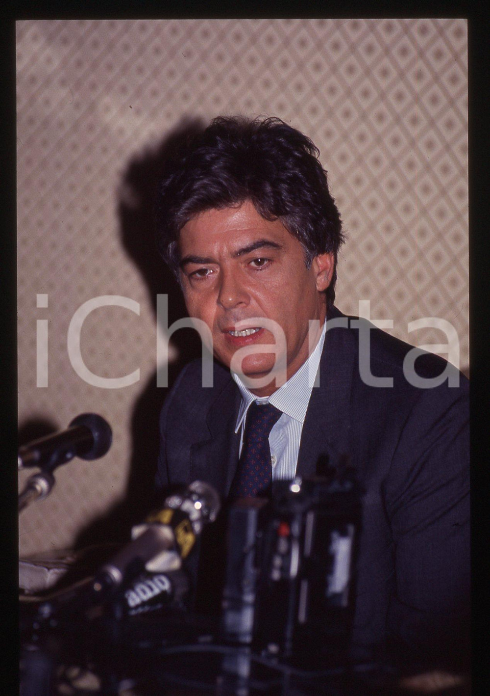Fotografia d epoca originale 35mm vintage slide 1991 ca MILANO Claudio MARTELLI Prefettura 11 1
