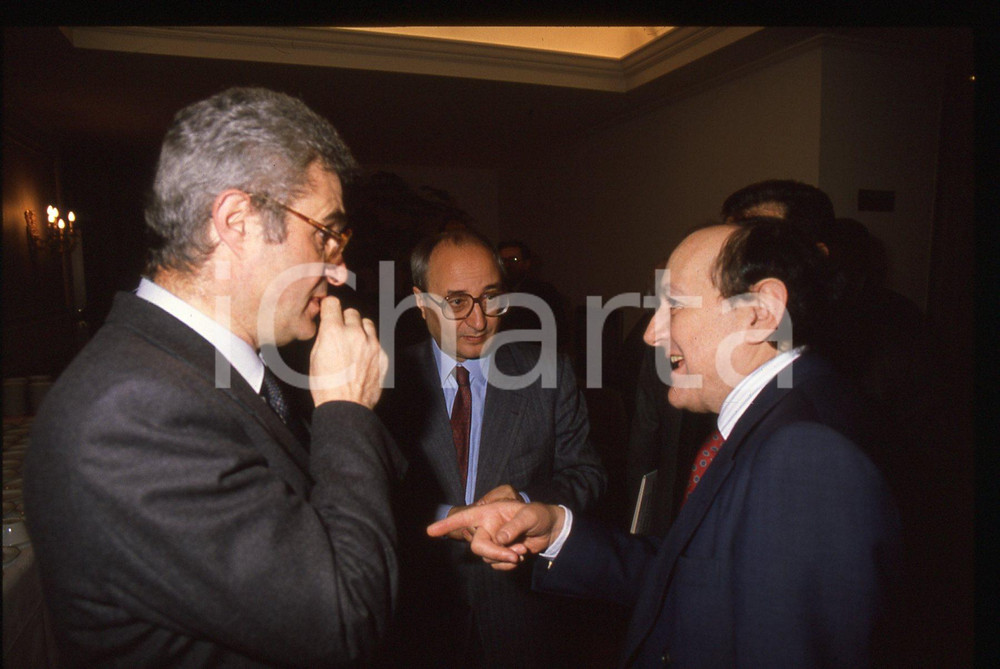 35mm vintage slide* 1989 MILANO Enrico DE MITA Convegno Ambiente Sviluppo (3)