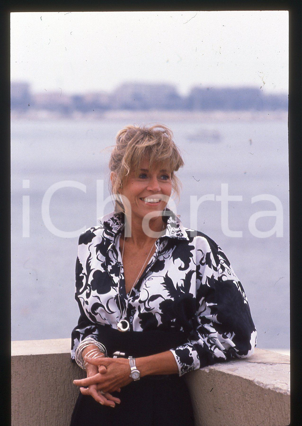 35mm vintage slide* 1989 FESTIVAL CANNES - Jane FONDA - Ritratto dell'attrice 1