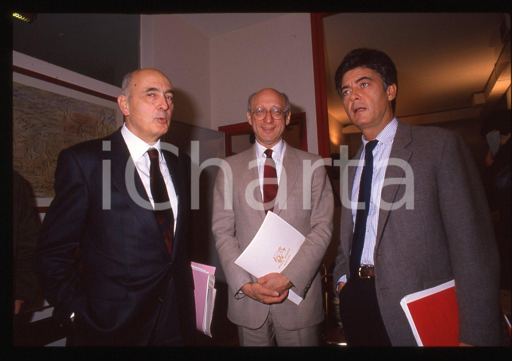 35mm vintage slide* 1988 MILANO Claudio MARTELLI Giorgio NAPOLITANO (3)