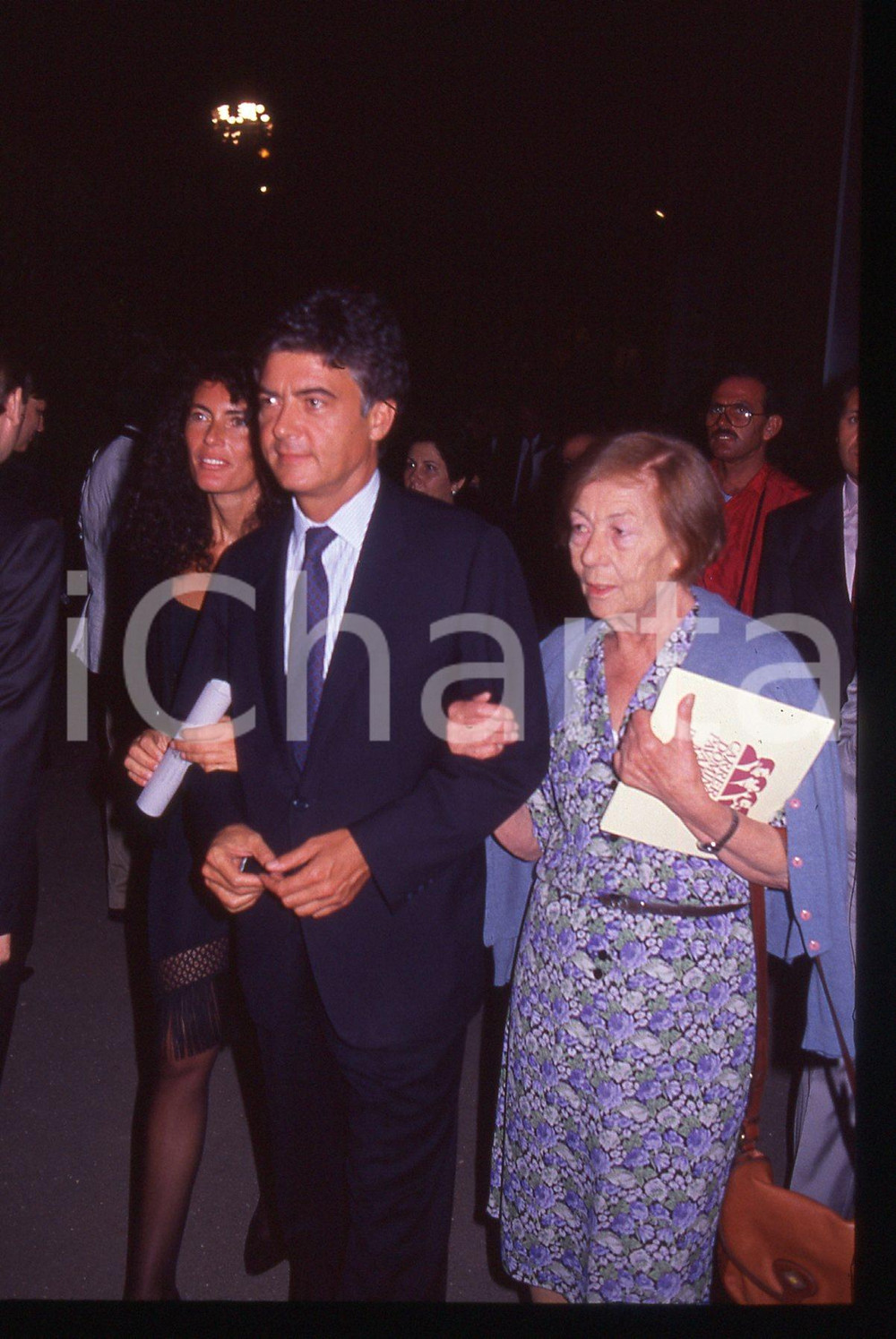 35mm vintage slide* 1990 ROMA Claudio MARTELLI Rosy GRECO (3)